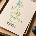 Sage Valley Golf Course Map Print Poster | South Carolina USA Golf Wall Art
