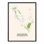 Belle Meade Country Club course map in Georgia USA