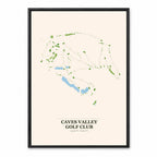 Caves Valley course map in Maryland USA