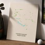 Caves Valley Golf Course Map Print Poster | Maryland USA Golf Wall Art