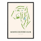 Scioto Country Club course map in Ohio USA