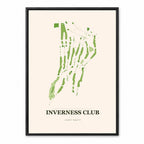Inverness Club course map in Ohio USA