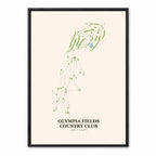 Olympia Fields Country Club course map in Illinois USA