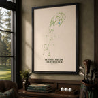 Olympia Fields Country Club Golf Course Map Print Poster | Illinois USA Golf Wall Art