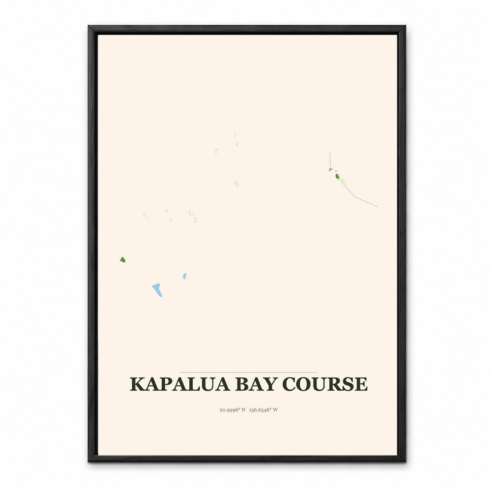 Kapalua Bay course map in Hawaii USA