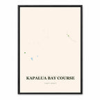 Kapalua Bay course map in Hawaii USA