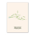 The Club at Cordillera golf course map print poster, Colorado USA golf wall art
