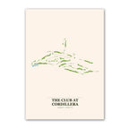 The Club at Cordillera golf course map print poster, Colorado USA golf wall art