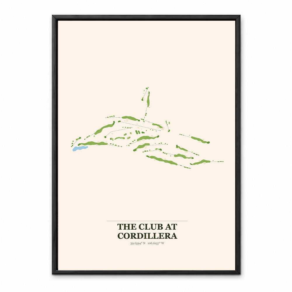 The Club at Cordillera course map in Colorado USA