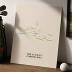 The Club at Cordillera Golf Course Map Print Poster | Colorado USA Golf Wall Art