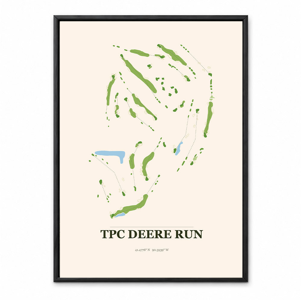 TPC Deere Run course map in Illinois USA