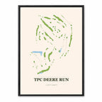 TPC Deere Run course map in Illinois USA
