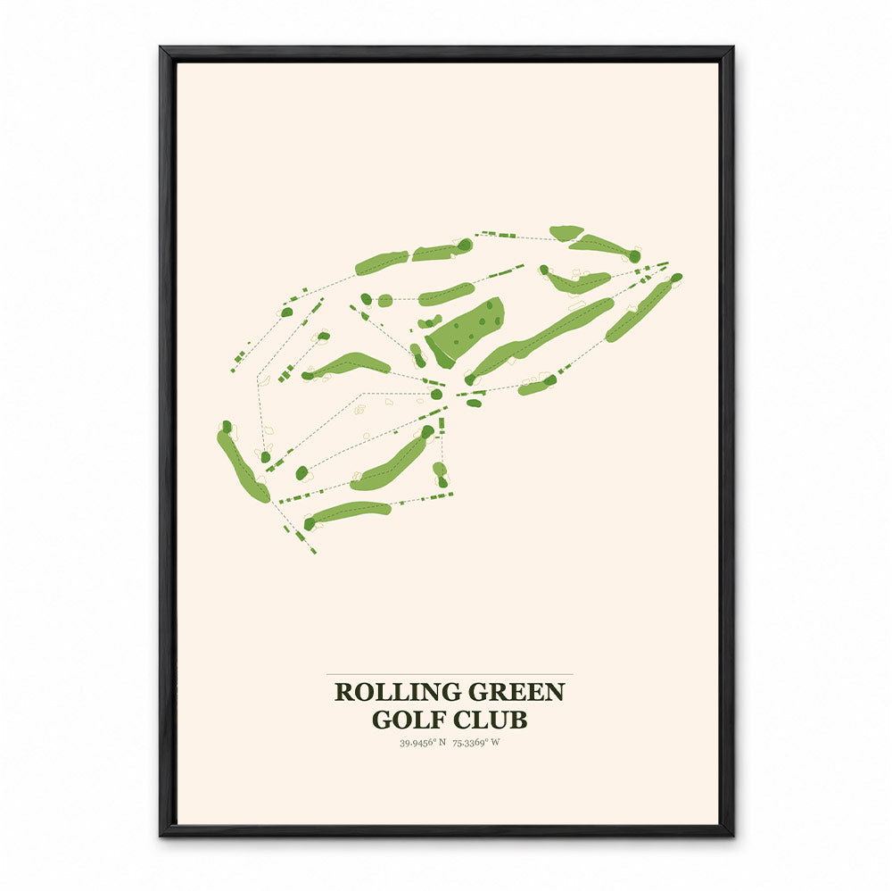 Rolling Green course map in Pennsylvania USA