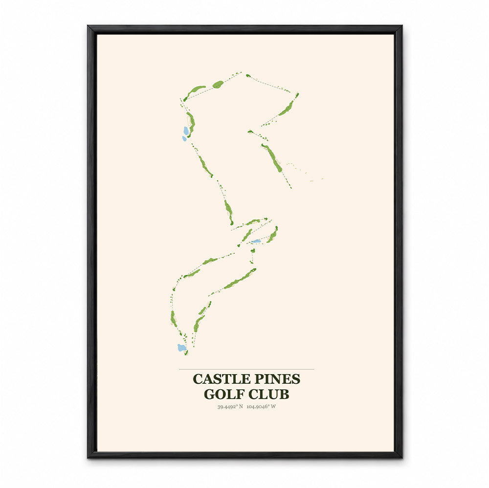 Castle Pines course map in Alabama USA