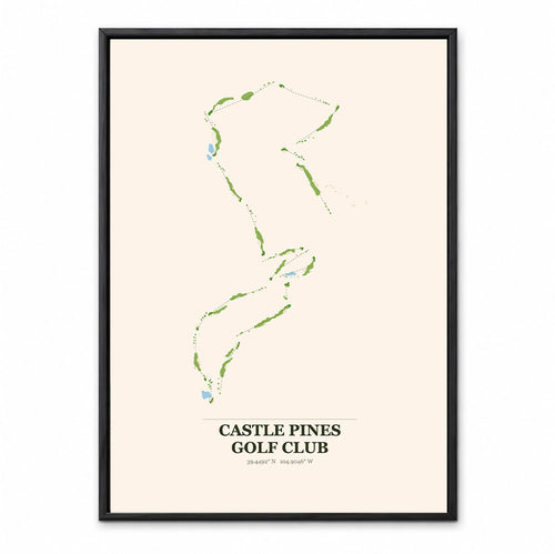 Castle Pines course map in Alabama USA