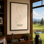Castle Pines Golf Course Map Print Poster | Alabama USA Golf Wall Art