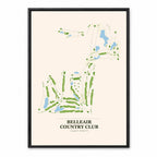 Belleair Country Club course map in Florida USA