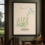 Belleair Country Club Golf Course Map Print Poster | Florida USA Golf Wall Art