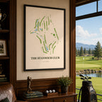 The Stanwich Club Golf Course Map Print Poster | Connecticut USA Golf Wall Art