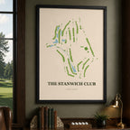 The Stanwich Club Golf Course Map Print Poster | Connecticut USA Golf Wall Art