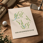 The Stanwich Club Golf Course Map Print Poster | Connecticut USA Golf Wall Art