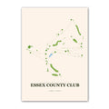 Essex County Club golf course map print poster, Massachusetts USA golf wall art
