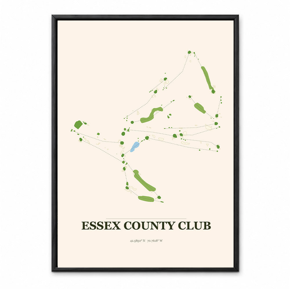 Essex County Club course map in Massachusetts USA