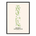 Beverly Country Club course map in Illinois USA