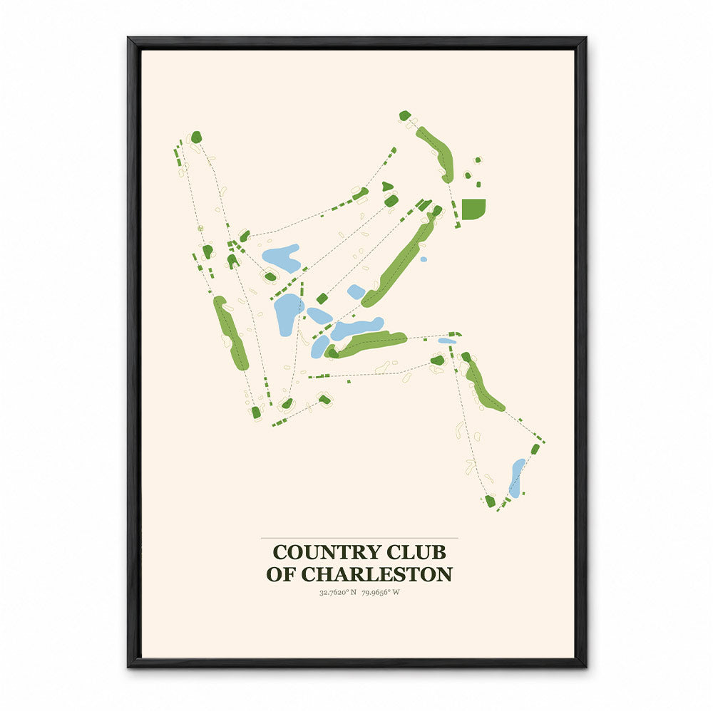 Country Club of Charleston course map in South Carolina USA