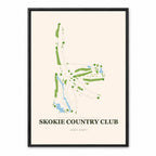 Skokie Country Club course map in Illinois USA