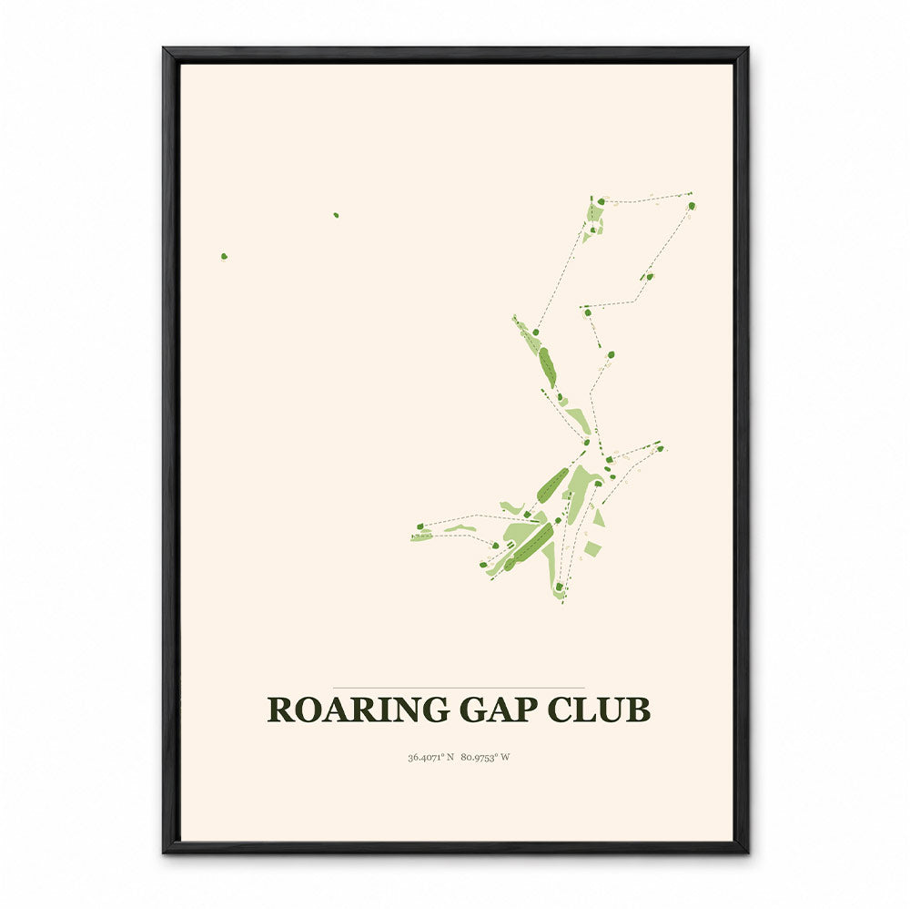 Roaring Gap Club course map in North Carolina USA