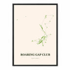 Roaring Gap Club course map in North Carolina USA