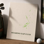 Roaring Gap Club Golf Course Map Print Poster | North Carolina USA Golf Wall Art