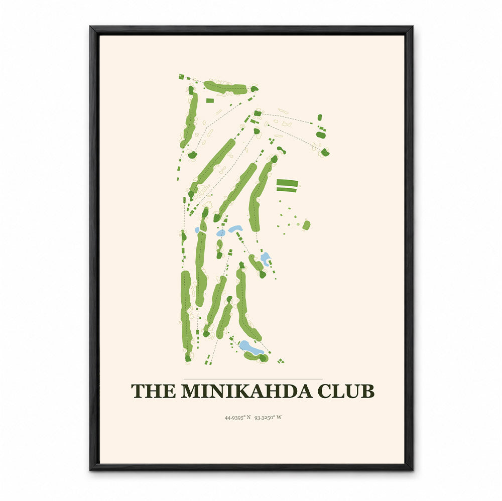 The Minikahda Club course map in Minnesota USA