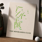 The Minikahda Club Golf Course Map Print Poster | Minnesota USA Golf Wall Art