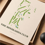 The Minikahda Club Golf Course Map Print Poster | Minnesota USA Golf Wall Art