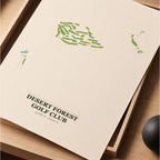 Desert Forest Golf Course Map Print Poster | Arizona USA Golf Wall Art
