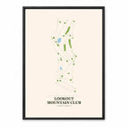Lookout Mountain Club course map in Georgia USA