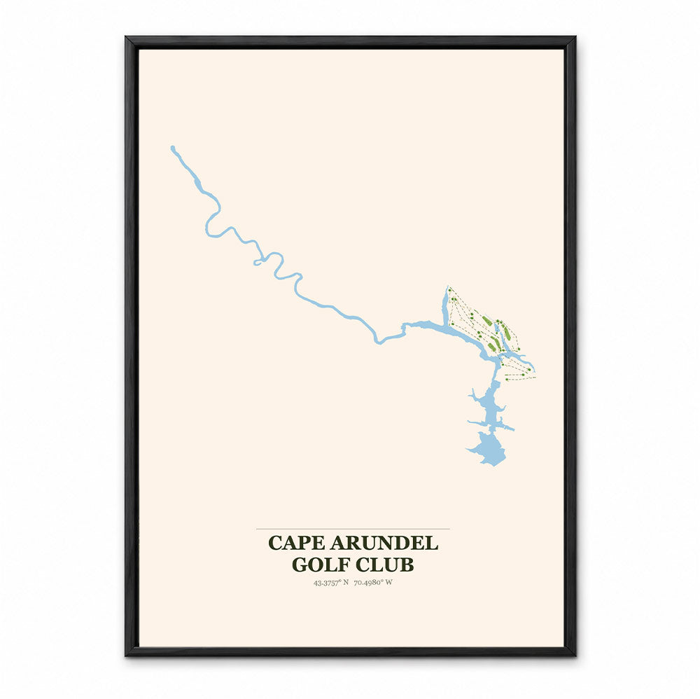 Cape Arundel course map in Maine USA
