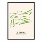 Blackhawk Country Club course map in Connecticut USA