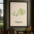 Somerset Hills Country Club Golf Course Map Print Poster | New Jersey USA Golf Wall Art