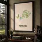 Somerset Hills Country Club Golf Course Map Print Poster | New Jersey USA Golf Wall Art