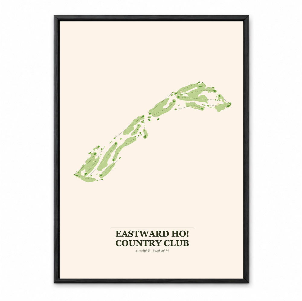 Eastward Ho! Country Club course map in Massachusetts USA