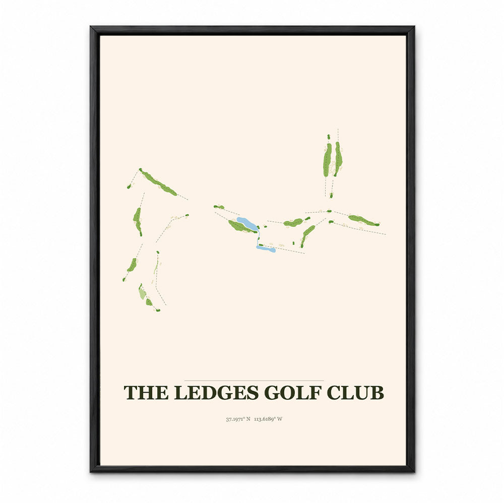 The Ledges course map in Utah USA