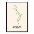National Golf Links of America course map in New York USA