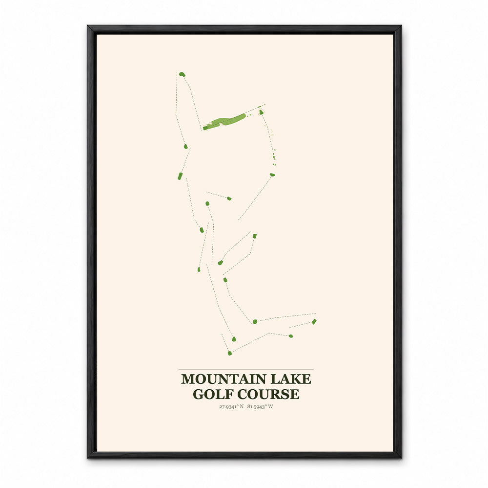 Mountain Lake course map in Minnesota USA