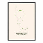 Mountain Lake course map in Minnesota USA