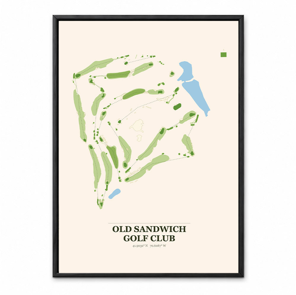 Old Sandwich course map in Massachusetts USA