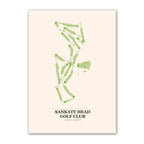 Sankaty Head golf course map print poster, Massachusetts USA golf wall art