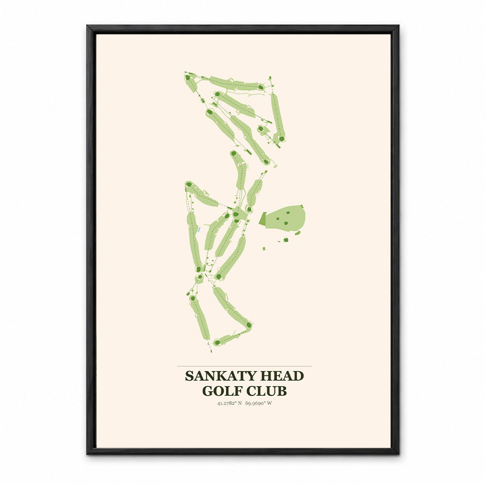 Sankaty Head course map in Massachusetts USA